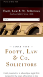 Mobile Screenshot of foottlaw.com.au